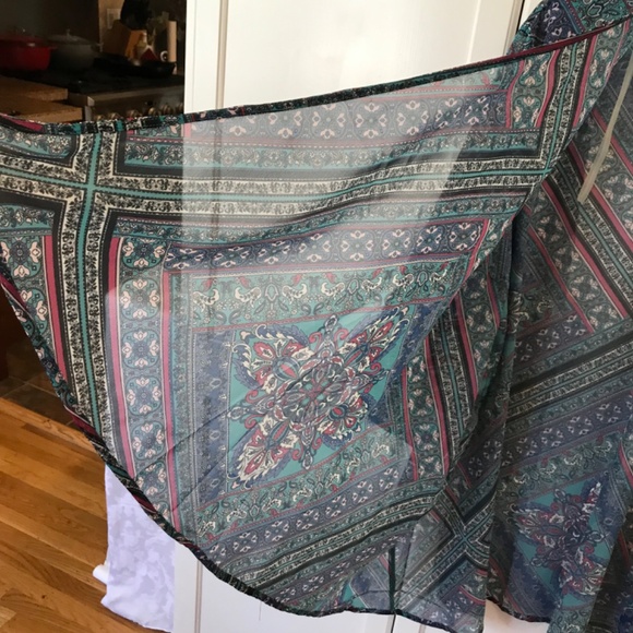 CATHERINES Open Front Cardigan Kimono Bohemian Tunic Blouse Women’s Plus Size 4X - Picture 7 of 16